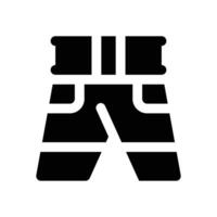 pant glyph icon. Strong and solid icon for websites, mobile interfaces, presentations, and visual branding. High quality and easy to edit. vector