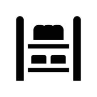 store shelf glyph icon. Strong and solid icon for websites, mobile interfaces, presentations, and visual branding. High quality and easy to edit. vector
