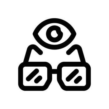 sunglasses line icon. Clean and minimalist icon for websites, mobile apps, presentations, and logos. Fully scalable and customizable for any project. vector