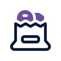 groceries duotone icon. Sleek and modern icon for websites, mobile apps, marketing materials, and corporate design. Fully scalable and ready to use. vector