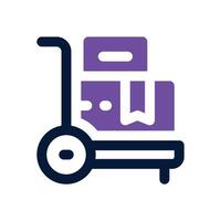 trolley duotone icon. Sleek and modern icon for websites, mobile apps, marketing materials, and corporate design. Fully scalable and ready to use. vector