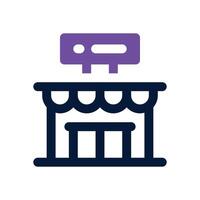 supermarket duotone icon. Sleek and modern icon for websites, mobile apps, marketing materials, and corporate design. Fully scalable and ready to use. vector