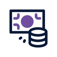 cash duotone icon. Sleek and modern icon for websites, mobile apps, marketing materials, and corporate design. Fully scalable and ready to use. vector