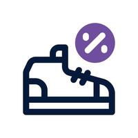 footwear duotone icon. Sleek and modern icon for websites, mobile apps, marketing materials, and corporate design. Fully scalable and ready to use. vector