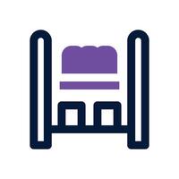 store shelf dual tone icon. Sleek and modern icon for websites and mobile apps. vector