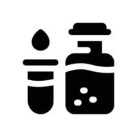bottle glyph icon. Strong and solid icon for websites and mobile apps. vector