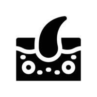 dermatology glyph icon. Strong and solid icon for websites and mobile apps. vector