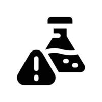 danger glyph icon. Strong and solid icon for websites and mobile apps. vector