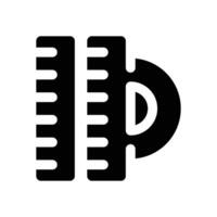 ruler glyph icon. Strong and solid icon for websites and mobile apps. vector
