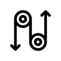 pulley line icon. Clean and minimalist icon for websites and mobile apps. vector