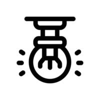 light bulb line icon. Clean and minimalist icon for websites and mobile apps. vector