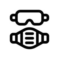 safety glasses line icon. Clean and minimalist icon for websites and mobile apps. vector