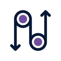pulley dual tone icon. Sleek and modern icon for websites and mobile apps. vector