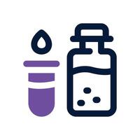 bottle dual tone icon. Sleek and modern icon for websites and mobile apps. vector