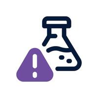 danger dual tone icon. Sleek and modern icon for websites and mobile apps. vector