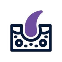 dermatology dual tone icon. Sleek and modern icon for websites and mobile apps. vector