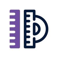ruler dual tone icon. Sleek and modern icon for websites and mobile apps. vector