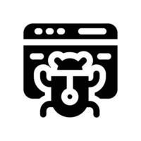 web crawler glyph icon. Strong and solid icon for websites and mobile apps. vector
