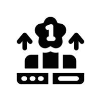 pagerank glyph icon. Strong and solid icon for websites, mobile interfaces, presentations, and visual branding. High quality and easy to edit. vector