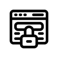 confidentiality line icon. Clean and minimalist icon for websites and mobile apps. vector