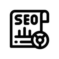 seo report line icon. Clean and minimalist icon for websites and mobile apps. vector