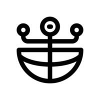 global connection line icon. Clean and minimalist icon for websites and mobile apps. vector