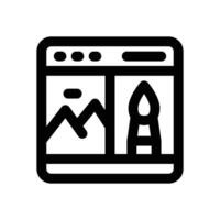 web design line icon. Clean and minimalist icon for websites and mobile apps. vector