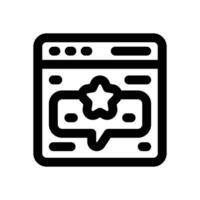 web rating line icon. Clean and minimalist icon for websites and mobile apps. vector