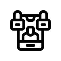 user protection line icon. Clean and minimalist icon for websites and mobile apps. vector