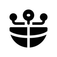 global connection glyph icon. Strong and solid icon for websites, mobile interfaces, presentations, and visual branding. High quality and easy to edit. vector