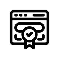 page quality line icon. Clean and minimalist icon for websites, mobile apps, presentations, and logos. Fully scalable and customizable for any project. vector