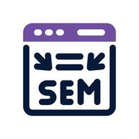 sem duotone icon. Sleek and modern icon for websites, mobile apps, marketing materials, and corporate design. Fully scalable and ready to use. vector