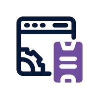 web optimization duotone icon. Sleek and modern icon for websites, mobile apps, marketing materials, and corporate design. Fully scalable and ready to use. vector
