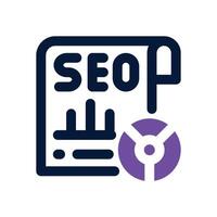 seo report duotone icon. Sleek and modern icon for websites, mobile apps, marketing materials, and corporate design. Fully scalable and ready to use. vector