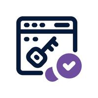 keyword duotone icon. Sleek and modern icon for websites, mobile apps, marketing materials, and corporate design. Fully scalable and ready to use. vector