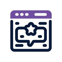 web rating duotone icon. Sleek and modern icon for websites, mobile apps, marketing materials, and corporate design. Fully scalable and ready to use. vector