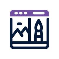 web design duotone icon. Sleek and modern icon for websites, mobile apps, marketing materials, and corporate design. Fully scalable and ready to use. vector