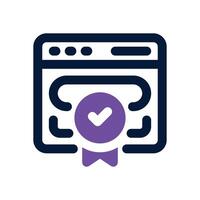 page quality duotone icon. Sleek and modern icon for websites, mobile apps, marketing materials, and corporate design. Fully scalable and ready to use. vector