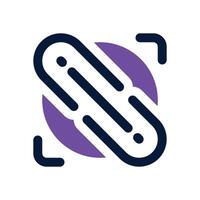 link duotone icon. Sleek and modern icon for websites, mobile apps, marketing materials, and corporate design. Fully scalable and ready to use. vector