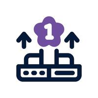 pagerank duotone icon. Sleek and modern icon for websites, mobile apps, marketing materials, and corporate design. Fully scalable and ready to use. vector