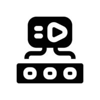 application glyph icon. Strong and solid icon for websites and mobile apps. vector