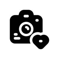 photography glyph icon. Strong and solid icon for websites and mobile apps. vector