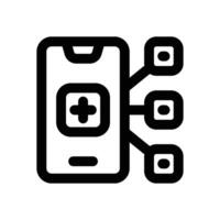 phone line icon. Clean and minimalist icon for websites and mobile apps. vector