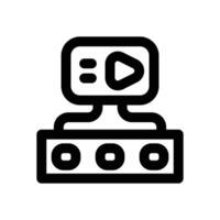 application line icon. Clean and minimalist icon for websites and mobile apps. vector