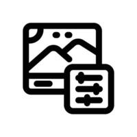 image editing line icon. Clean and minimalist icon for websites and mobile apps. vector