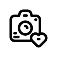 photography line icon. Clean and minimalist icon for websites and mobile apps. vector