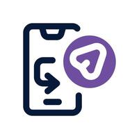 share duotone icon. Sleek and modern icon for websites, mobile apps, marketing materials, and corporate design. Fully scalable and ready to use. vector