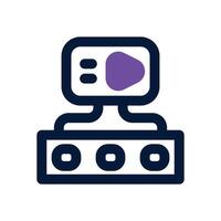application dual tone icon. Sleek and modern icon for websites and mobile apps. vector
