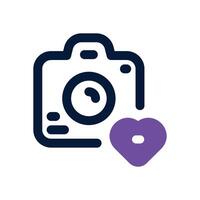 photography dual tone icon. Sleek and modern icon for websites and mobile apps. vector
