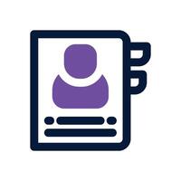 contact duotone icon. Sleek and modern icon for websites, mobile apps, marketing materials, and corporate design. Fully scalable and ready to use. vector